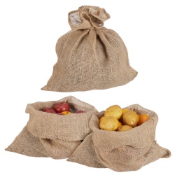 🌿🥔 Rustic Charm Meets Sustainable Storage: Introducing Our Eco-Friendly Burlap Potato Bags for Fresh and Organic Produce 🌿🥔